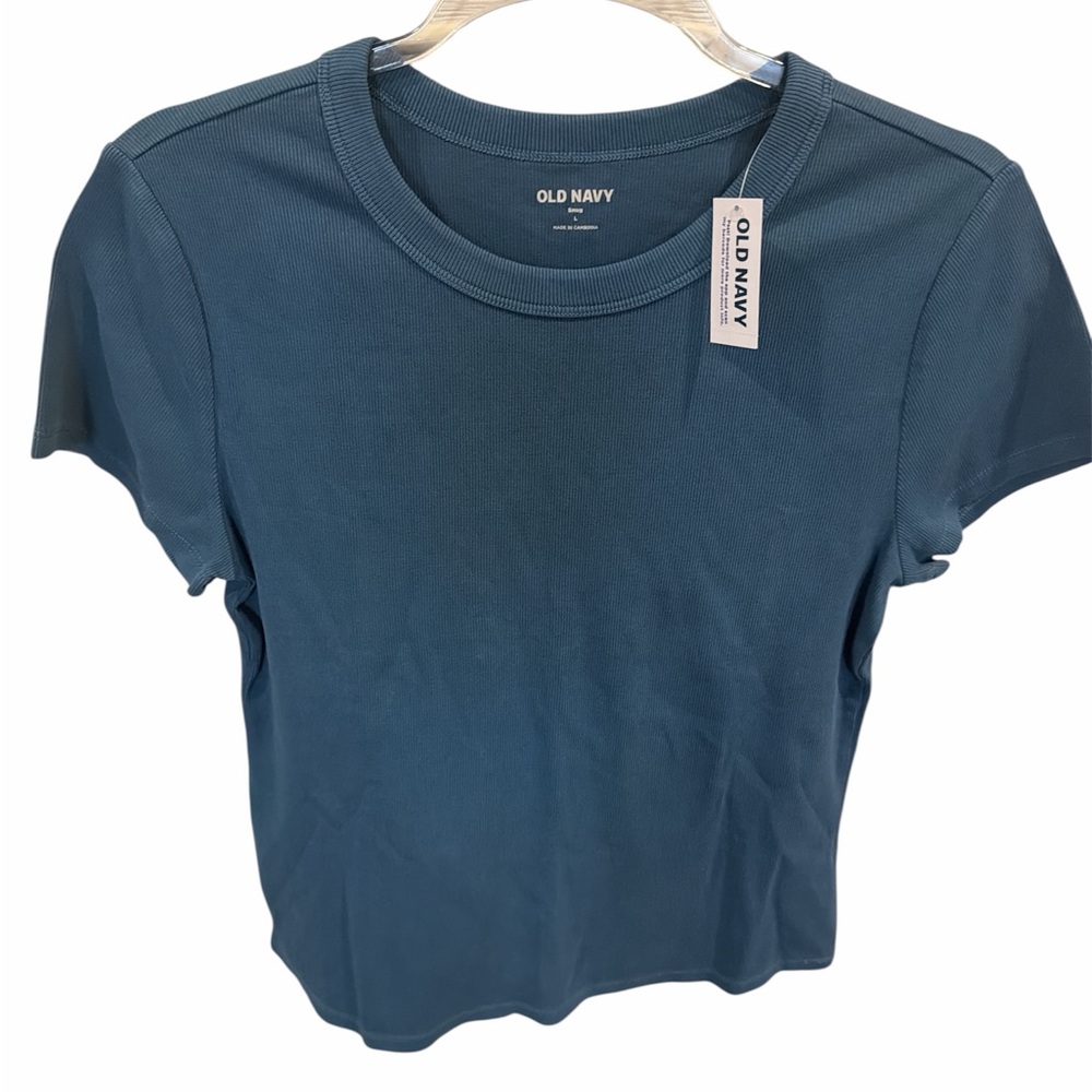 Old Navy Women's Short Sleeve Crewneck Tee - Teal Blue